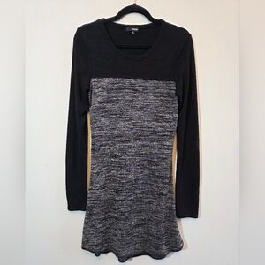 Wilfred Free - Black and Gray Long Sleeve Dress - Size Medium